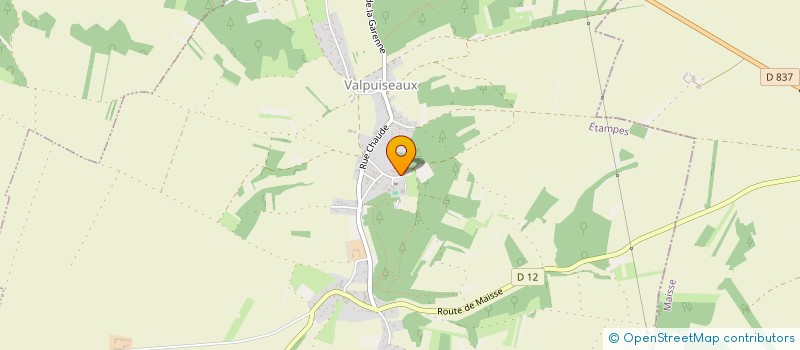 localisation de l'entreprise MD ENERGIES SOLUTIONS  VALPUISEAUX