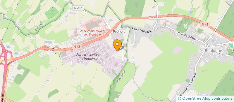 localisation de l'entreprise MD ENVIRONNEMENT à SAINT-MARTIN-BOULOGNE