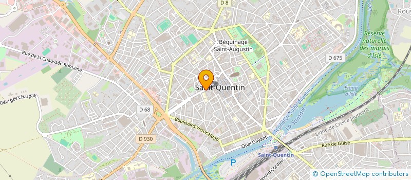 localisation de l'entreprise MD ESTHETIQUE à SAINT-QUENTIN