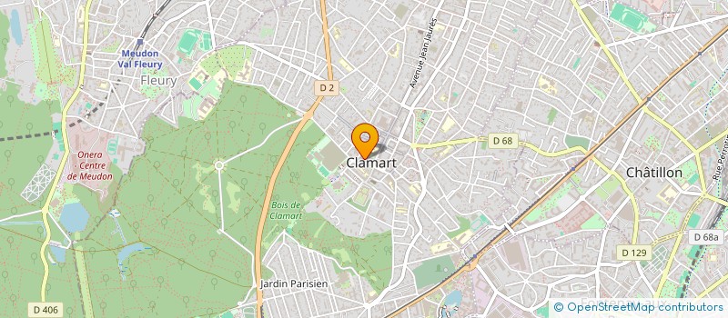 localisation de l'entreprise MD ET FI  CLAMART