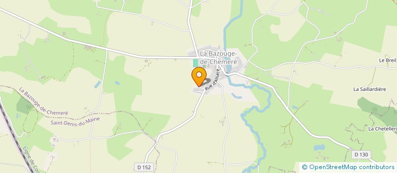 localisation de l'entreprise MD ET FILLES  LA BAZOUGE-DE-CHEMERE