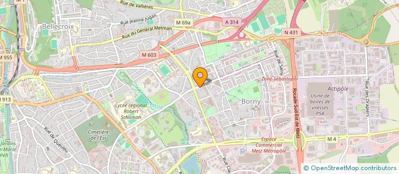 localisation de l'entreprise MD ETANCHEITE  METZ