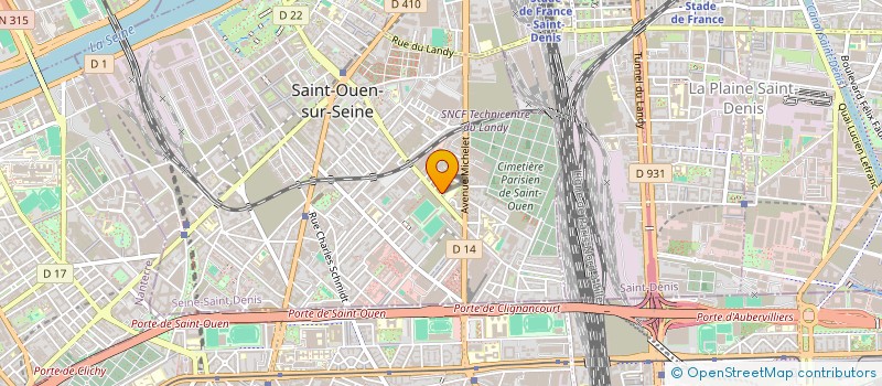 localisation de l'entreprise MD EURO SERVICES à SAINT-OUEN-SUR-SEINE