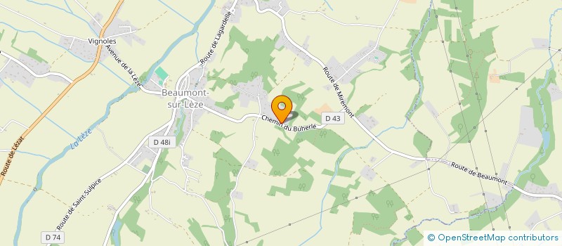 localisation de l'entreprise MD EXPRESS TRANSPORT  LAMASQUERE