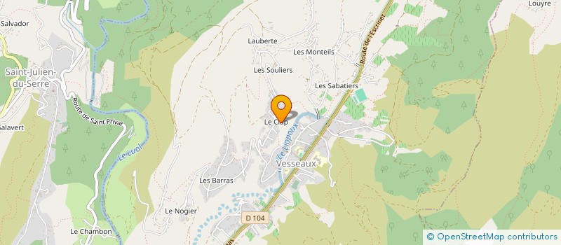 localisation de l'entreprise MD FACADES  SAINT-JULIEN-DU-SERRE