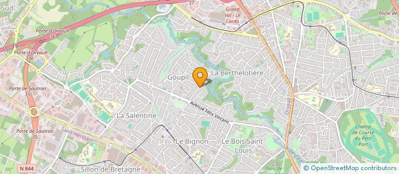 localisation de l'entreprise MD FINANCE à ORVAULT