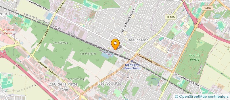 localisation de l'entreprise MD FREPILLON  BEAUCHAMP