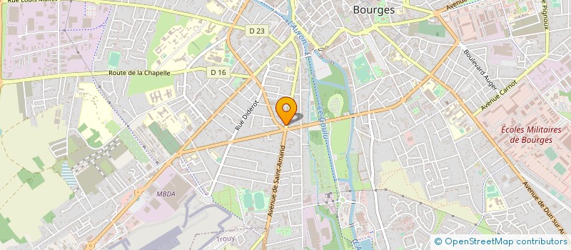 localisation de l'entreprise MD FUTURE à BOURGES