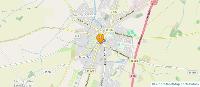 localisation de l'entreprise MD HABITAT à VATAN