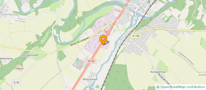 localisation de l'entreprise MD HOLDING  VIVONNE