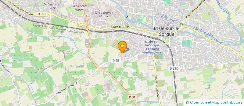 localisation de l'entreprise MD IMMO  L'ISLE-SUR-LA-SORGUE