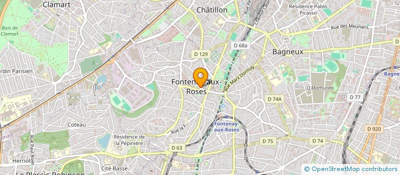 localisation de l'entreprise MD IMMOBILIER à FONTENAY-AUX-ROSES