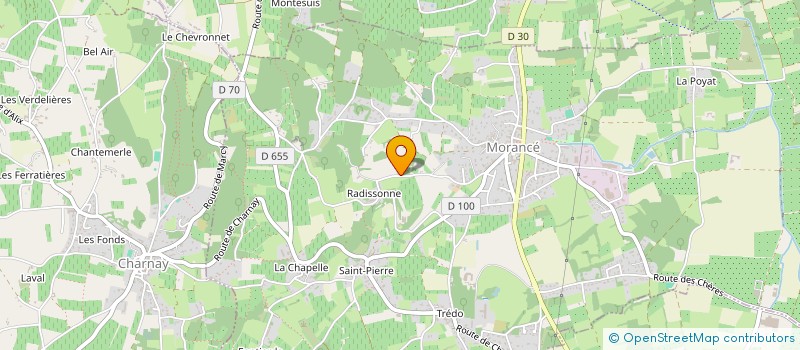 localisation de l'entreprise MD IMMOBILIER  MORANCE