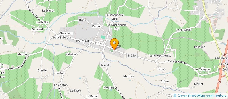 localisation de l'entreprise MD IMMOBILIER  CEZAC