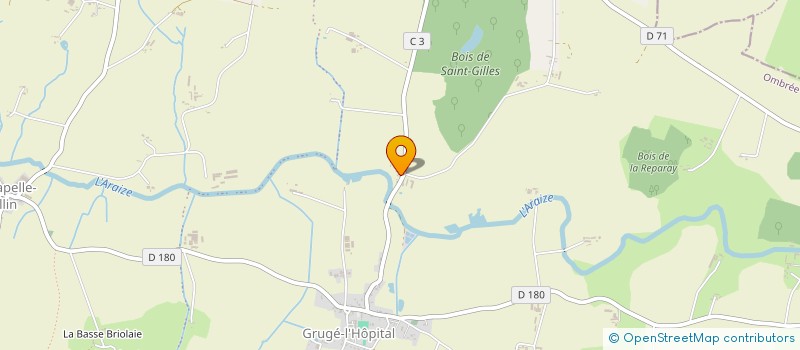 localisation de l'entreprise MD IMMOBILIER à OMBREE D'ANJOU