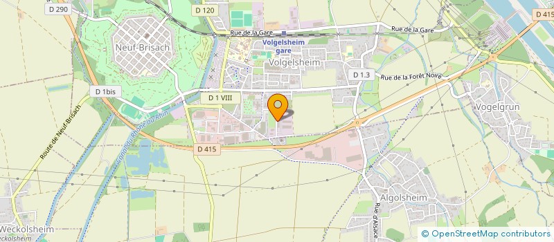localisation de l'entreprise MD INDUS à VOLGELSHEIM