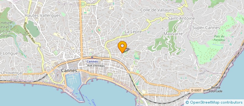 localisation de l'entreprise MD INVEST à CANNES