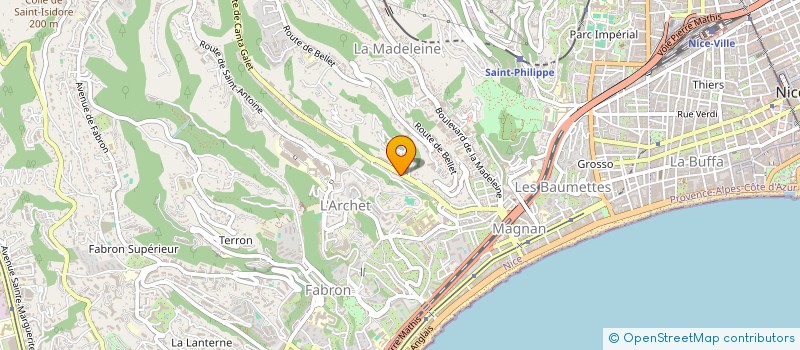 localisation de l'entreprise MD INVEST à NICE