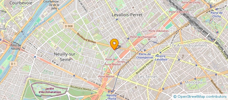 localisation de l'entreprise MD INVEST à LEVALLOIS-PERRET