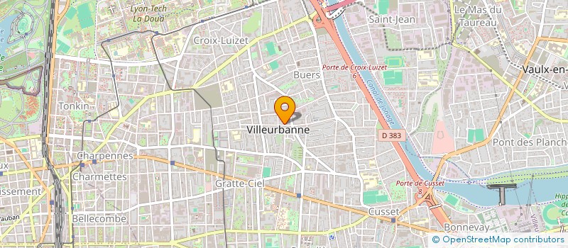 localisation de l'entreprise MD INVEST  VILLEURBANNE