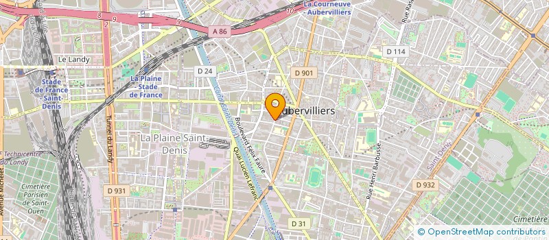 localisation de l'entreprise MD KL  AUBERVILLIERS