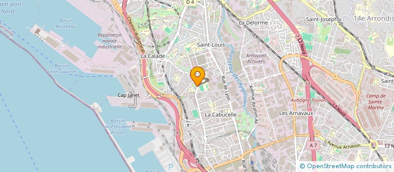 localisation de l'entreprise MD LA MADRAGUE à MARSEILLE