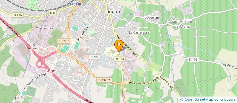 localisation de l'entreprise MD LANGON à LANGON