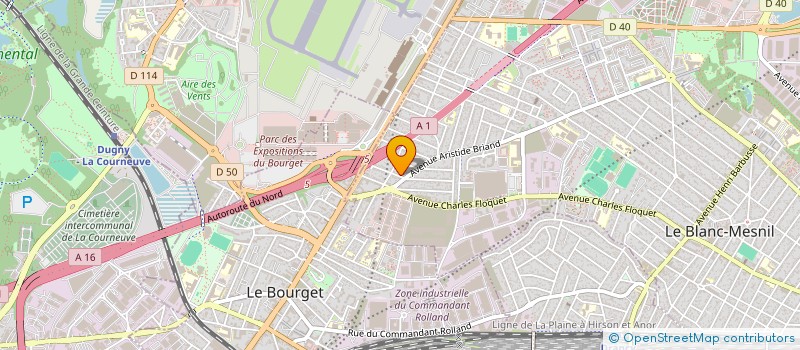 localisation de l'entreprise MD LOC à LE BLANC-MESNIL