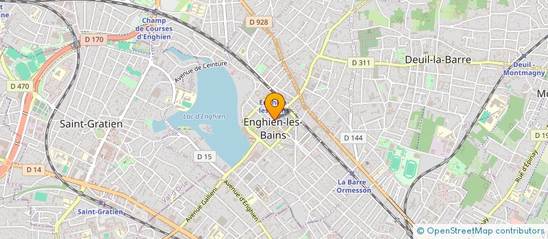 localisation de l'entreprise MD LUNETTES à ENGHIEN-LES-BAINS