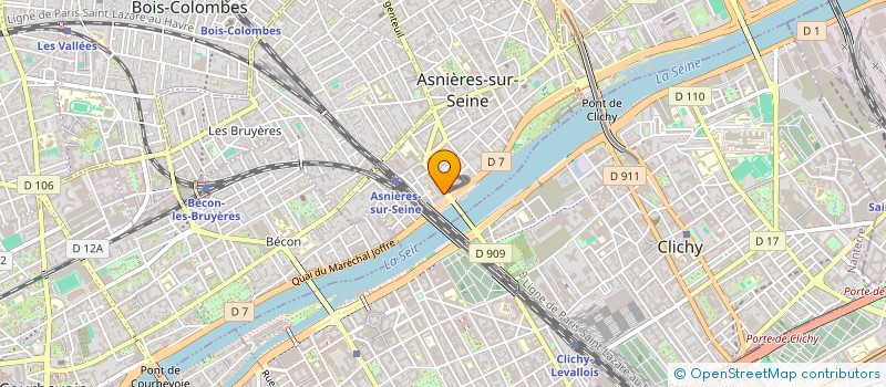 localisation de l'entreprise MD-MG COMPANY à ASNIERES-SUR-SEINE
