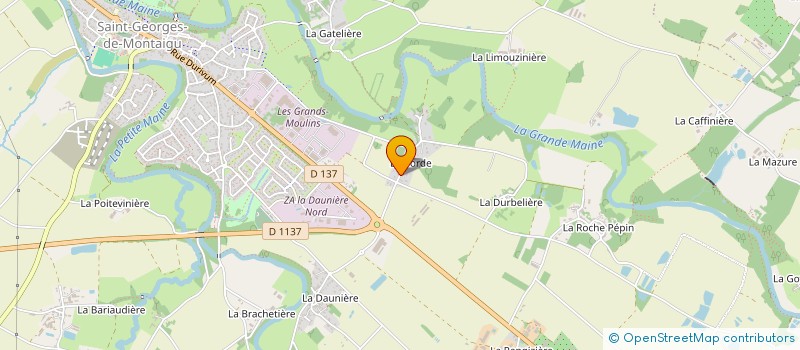 localisation de l'entreprise MD'NERGIES à MONTAIGU-VENDEE