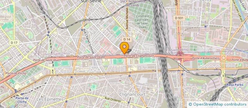 localisation de l'entreprise MD.NET à SAINT-OUEN-SUR-SEINE