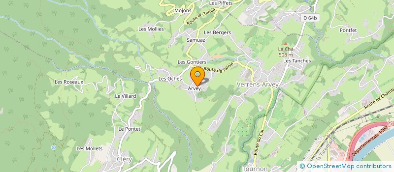 localisation de l'entreprise MD OPTIQUE  VERRENS-ARVEY