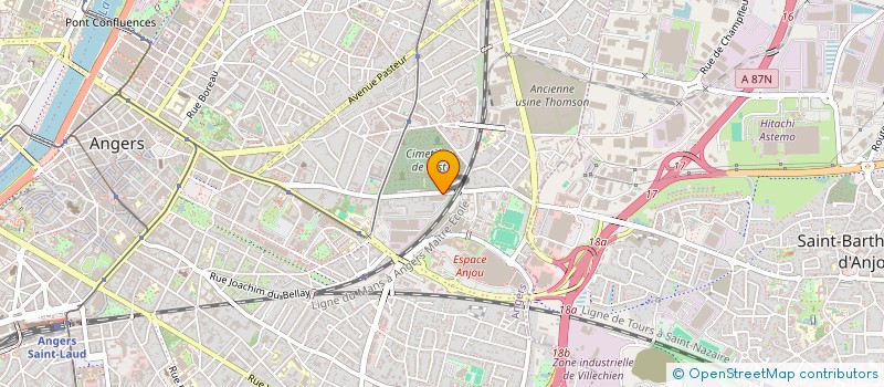 localisation de l'entreprise MD OPTIQUE  ANGERS