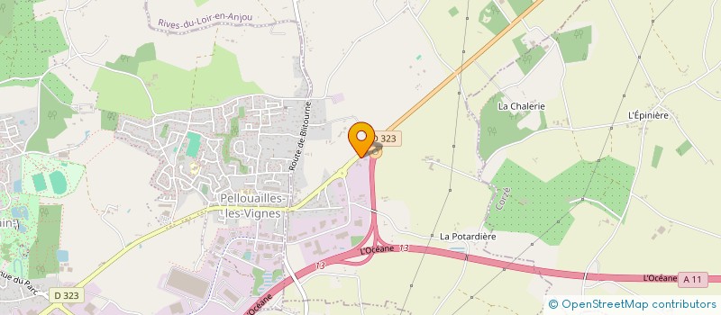 localisation de l'entreprise MD PELLOUAILLES  RIVES-DU-LOIR-EN-ANJOU