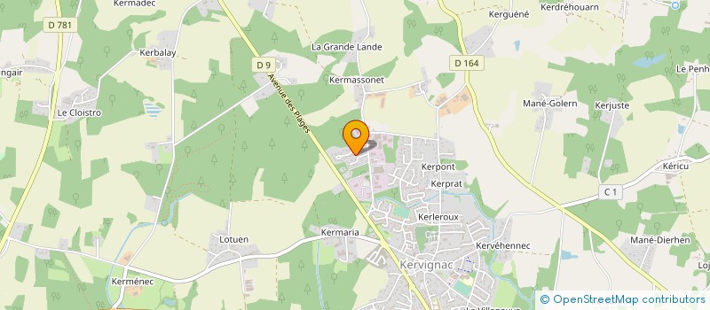 localisation de l'entreprise MD PHARM à KERVIGNAC