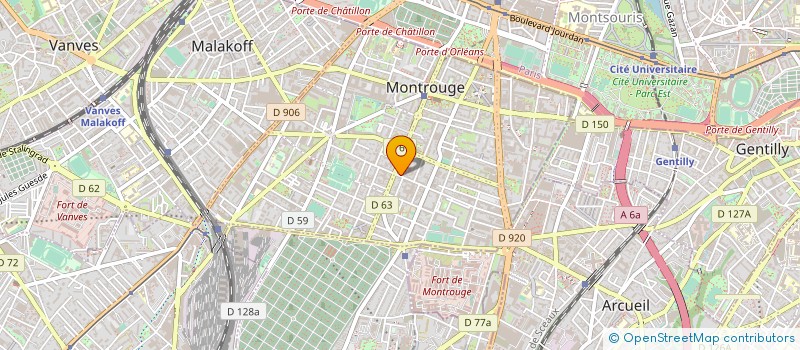 localisation de l'entreprise MD PORTFOLIO  MONTROUGE