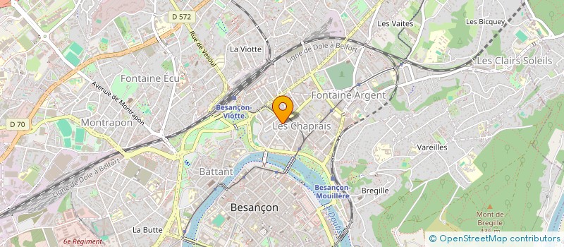 localisation de l'entreprise MD PROD  BESANCON