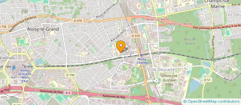 localisation de l'entreprise MD PRODUCTION  NOISY-LE-GRAND