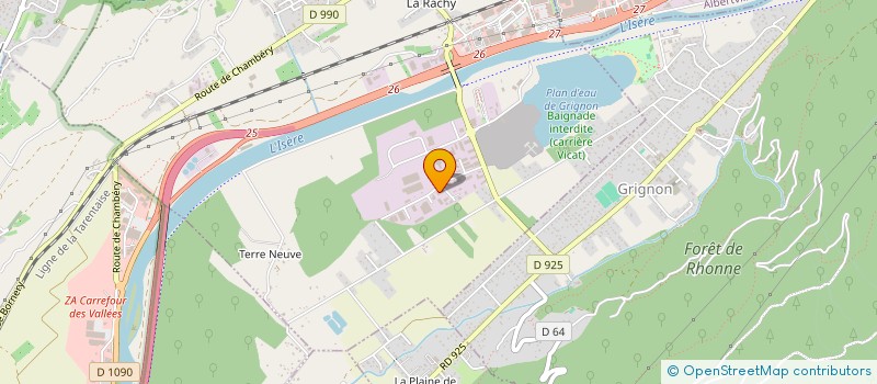 localisation de l'entreprise MD PRODUCTION  GILLY-SUR-ISERE