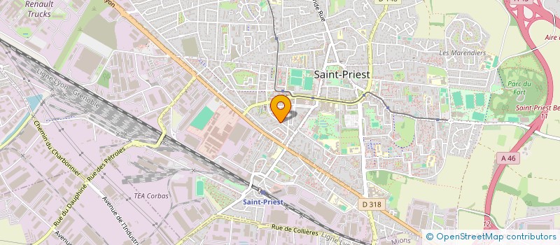 localisation de l'entreprise MD PROTECH  SAINT-PRIEST