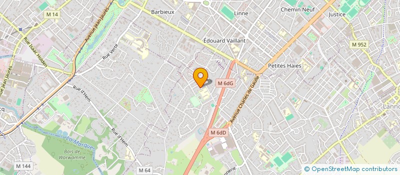localisation de l'entreprise MD QUALITE  HEM