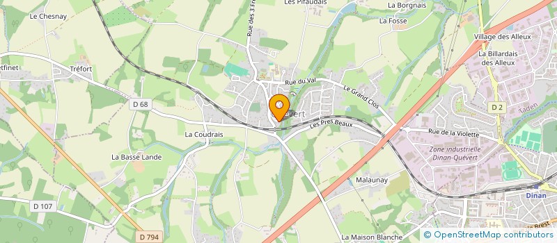 localisation de l'entreprise MD'RENOV  QUEVERT