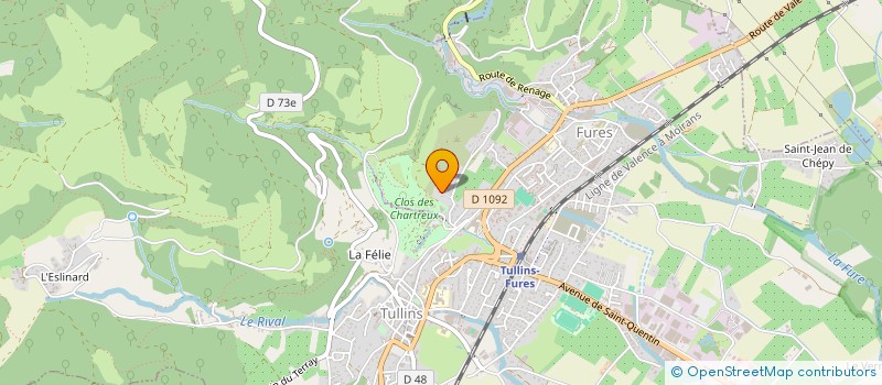 localisation de l'entreprise MD RENOV à TULLINS