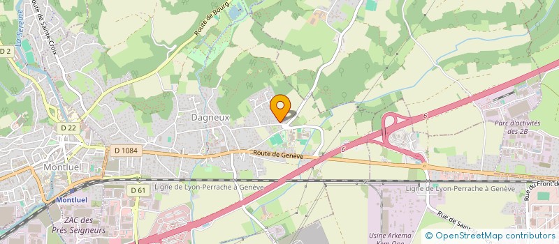 localisation de l'entreprise MD SERAMIK à DAGNEUX