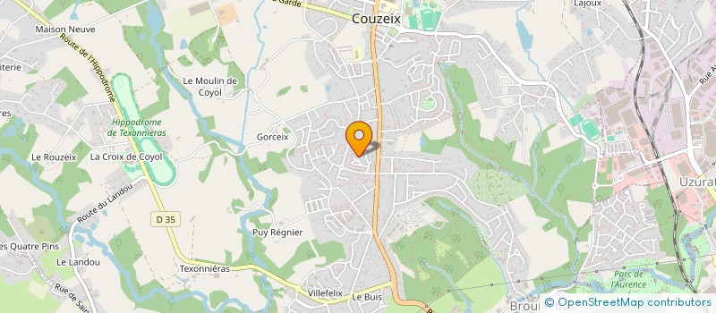 localisation de l'entreprise MD T.P à COUZEIX