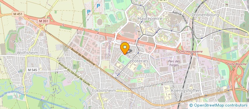 localisation de l'entreprise MD TECH à STRASBOURG