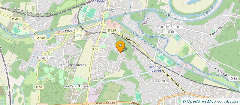 localisation de l'entreprise MD TRADING à ESBLY