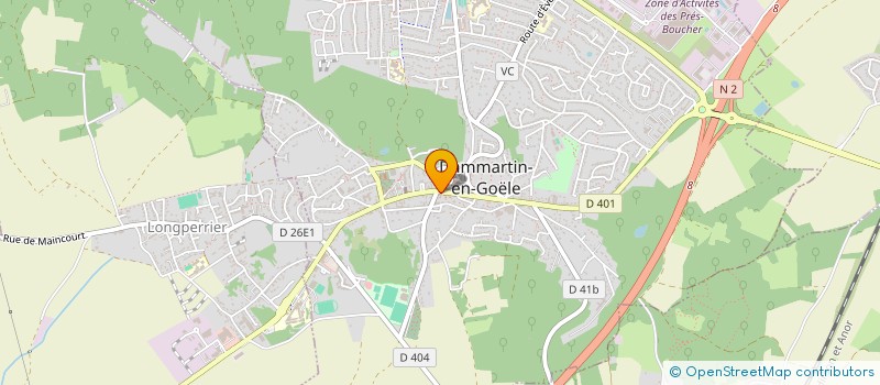 localisation de l'entreprise MD TRANS à DAMMARTIN-EN-GOELE