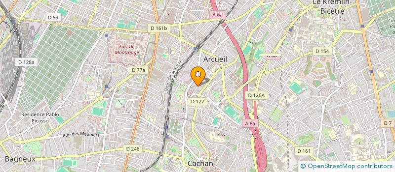localisation de l'entreprise MD TRANSPORT à ARCUEIL